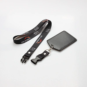 Company and school use custom id card holder necklace polyester lanyard