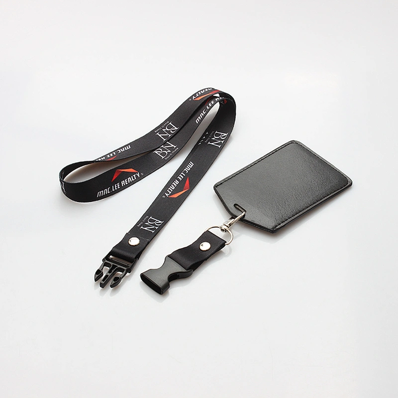 Company and school use custom id card holder necklace polyester lanyard