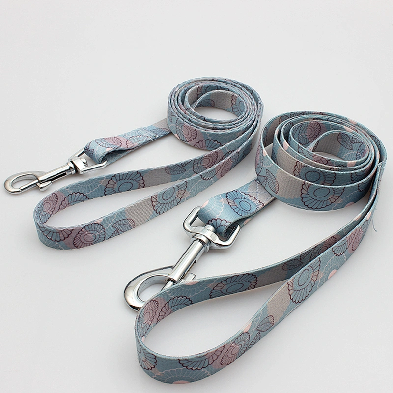 Custom Polyester Heat Transfer Printing Dog Collar and Leash Set
