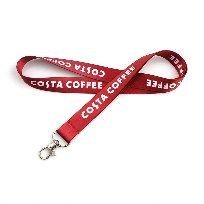 Comfortable Wholesale Polyester Cheap Custom Printed Lanyards No Minimum Order