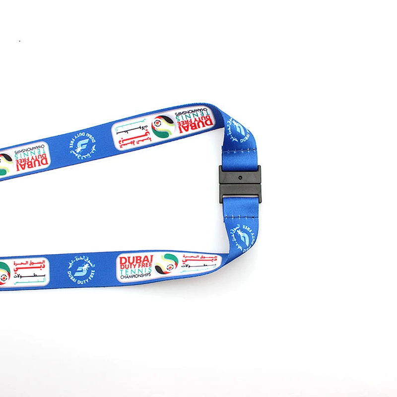 Personalized neck strap work id card holder necklace lanyard with double metal hooks