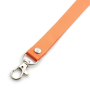 Discount 1 pcs plain neck strap lanyard metal clip