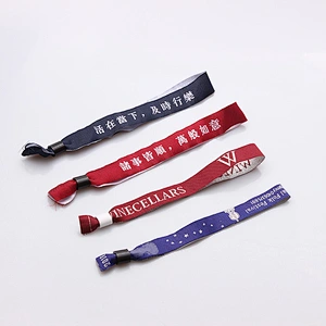2019 gift item woven wristband with your own logo for gym