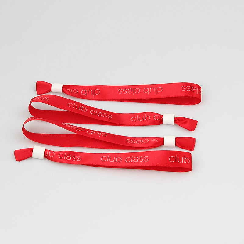 Cheap Custom Locks Thick Festival Event Party Fabric Wristband No Minimum Order