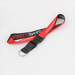 Fashion style polyester material customised personalized print lanyard