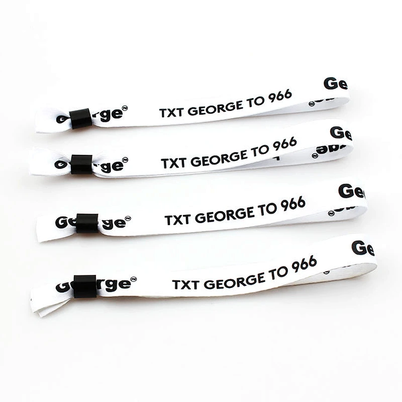Company or events promotional wristband with high quality sliding closing lock