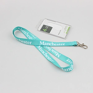 Flat polyester cheap personalize single custom sublimation lanyard