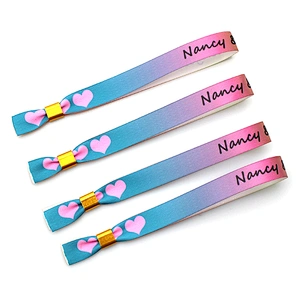 Popular cheap custom single use giveaway wristband