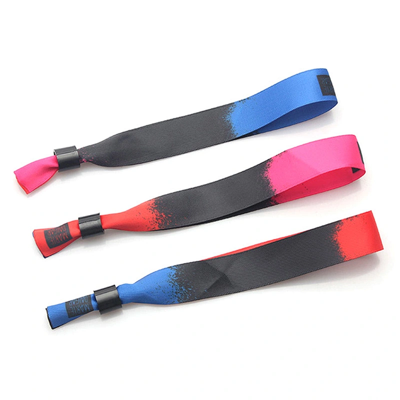 Cheap custom design smooth satin wristband for promotional gifts sample free