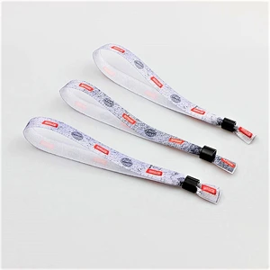 Best selling items cheap eco-friendly polyester satin wristband