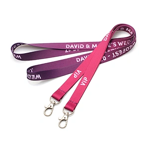 100% polyester fabric professional IBM lanyard with custom color