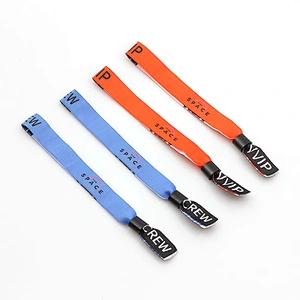 2019 Hot Sale Custom Promotional Cotton Shine Wedding Wristband