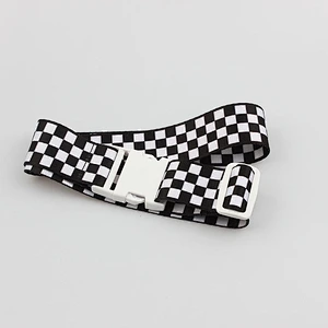 Printing sublimation logo bule polyester luggage strap with detach buckle