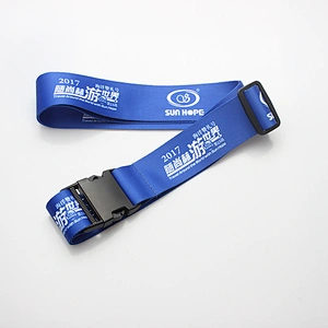 Hot selling printed bright color for travel suitcase luggage strap
