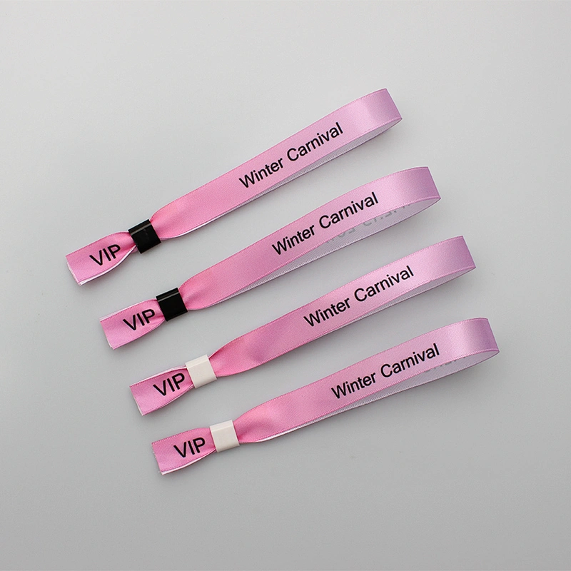 Novelty cloth fabric logo custom entrance wristbands