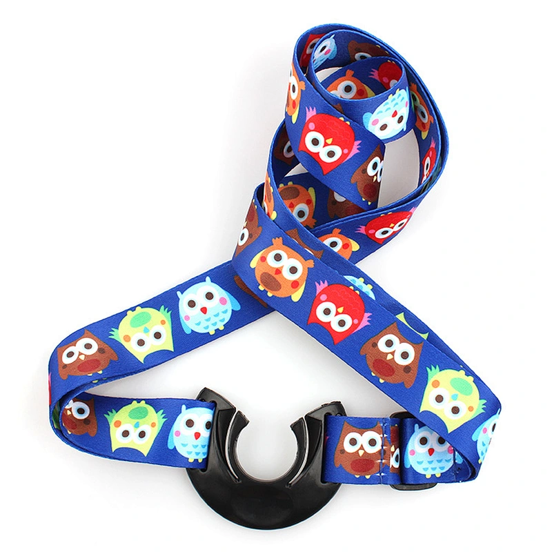 Bottle holders polyester neck lanyard strap with plastic bottle buckle
