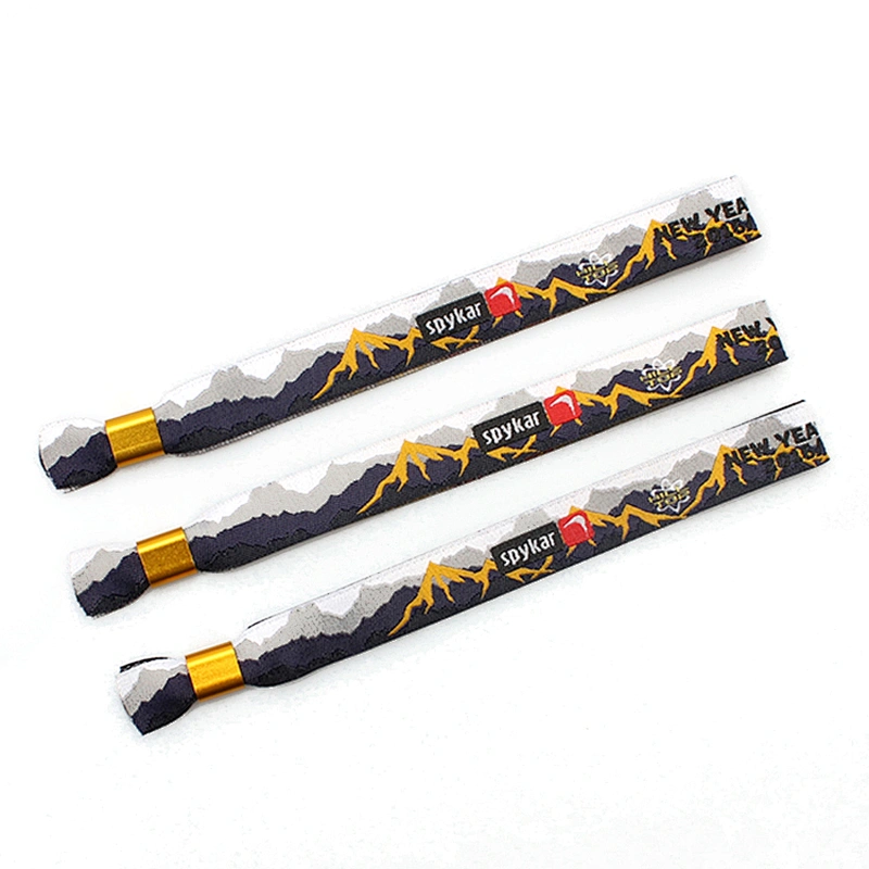 Gift music festival customized bracelet woven wristband products for event