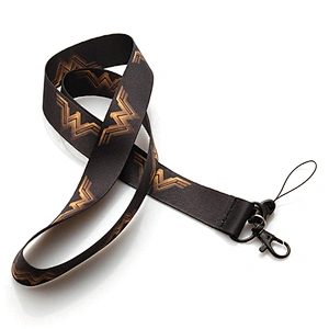 Cheap polyester printed logo custom lanyards with metal hook for event