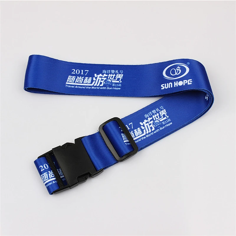 Personalized luggage tag buckle straps with handle for travel