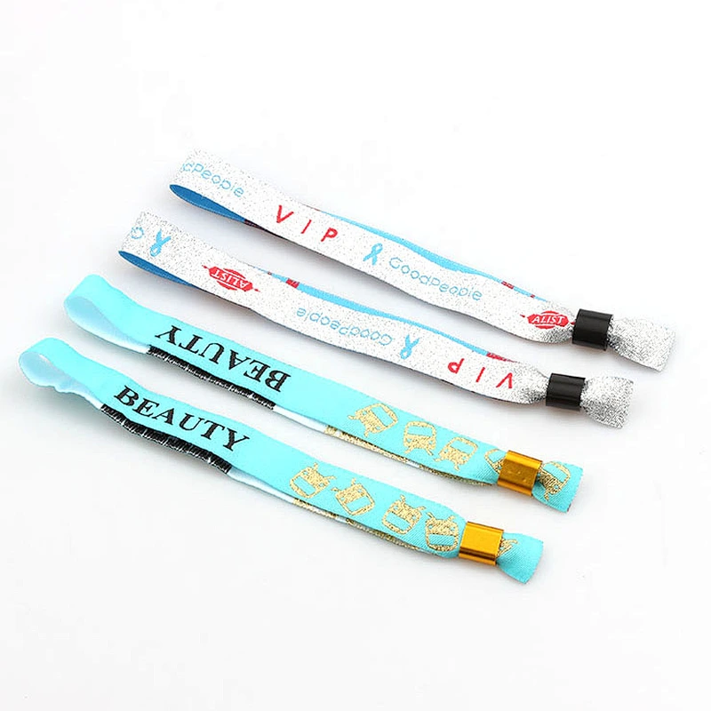 Factory direct support woven design VIP sport wristbands for events