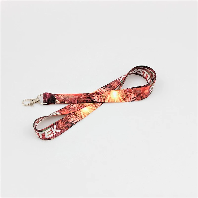 Beautiful Strap, Colorful Heat Transfer Printed Lanyard With Metal Hook