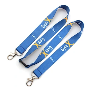 China cheap polyester lanyard with plastic safety buckle
