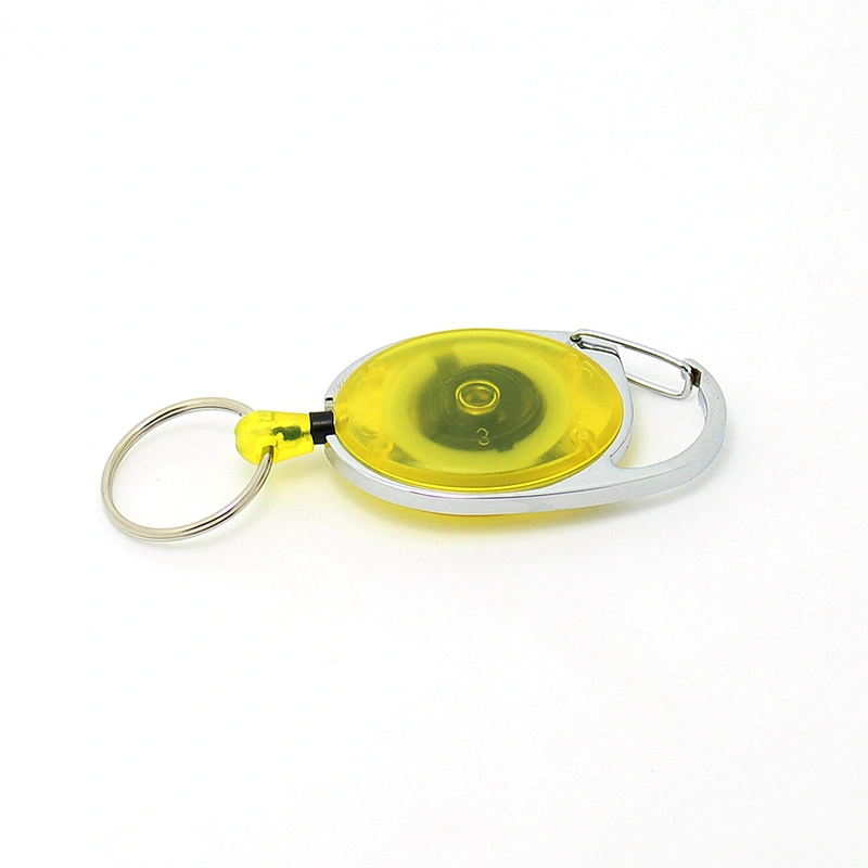 Customized carabiner retractable ABS badge tag clip holder