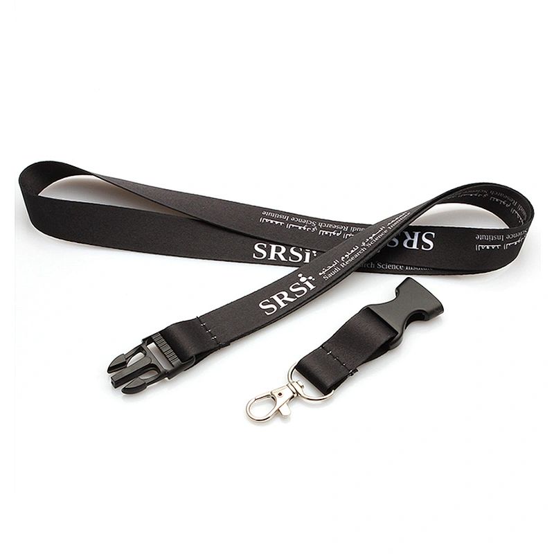 Polyester cheap personalized single side one color custom printed lanyard no MOQ