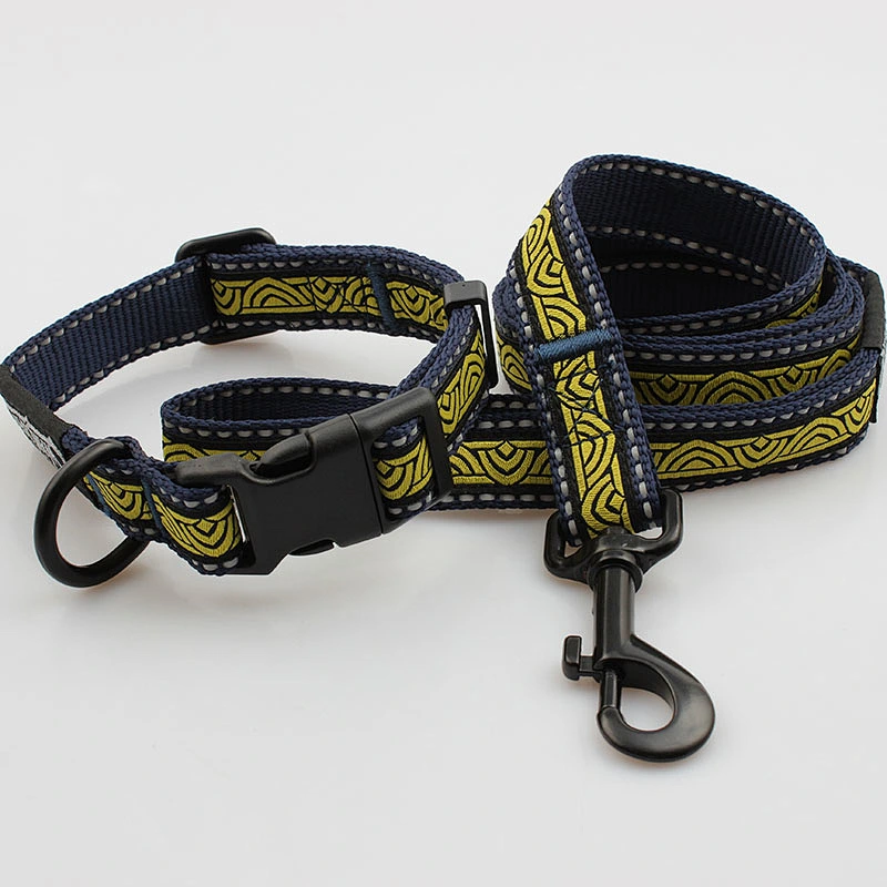 Factory directly sale pet supply wholesale Dog Collar and Leash set Products