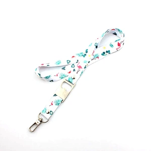 High quality polyester tool safety lanyard with drink bottle opener