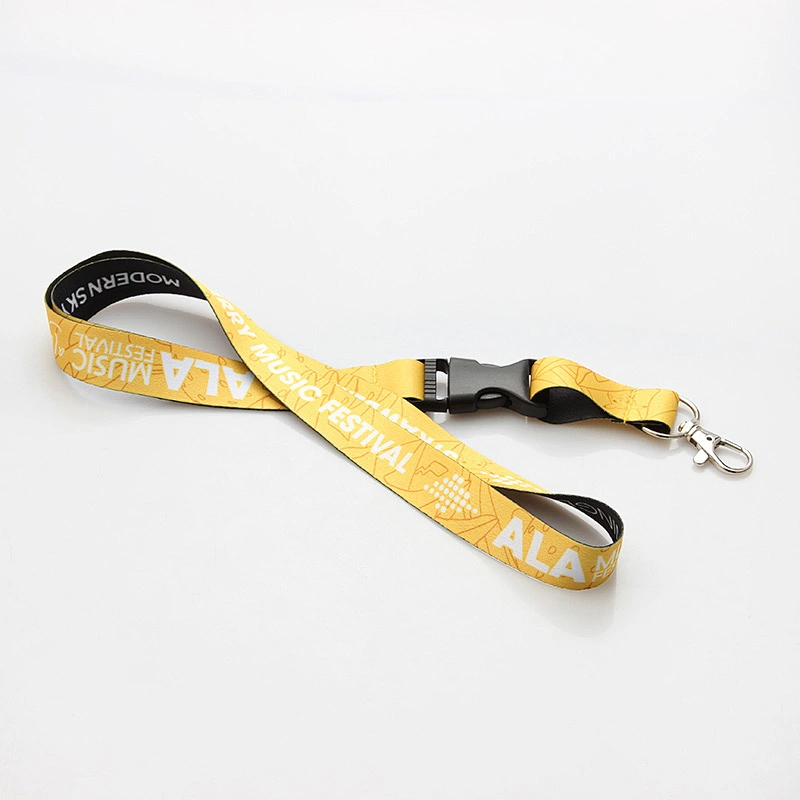Personalized logo cheap neck printed custom polyester lanyards