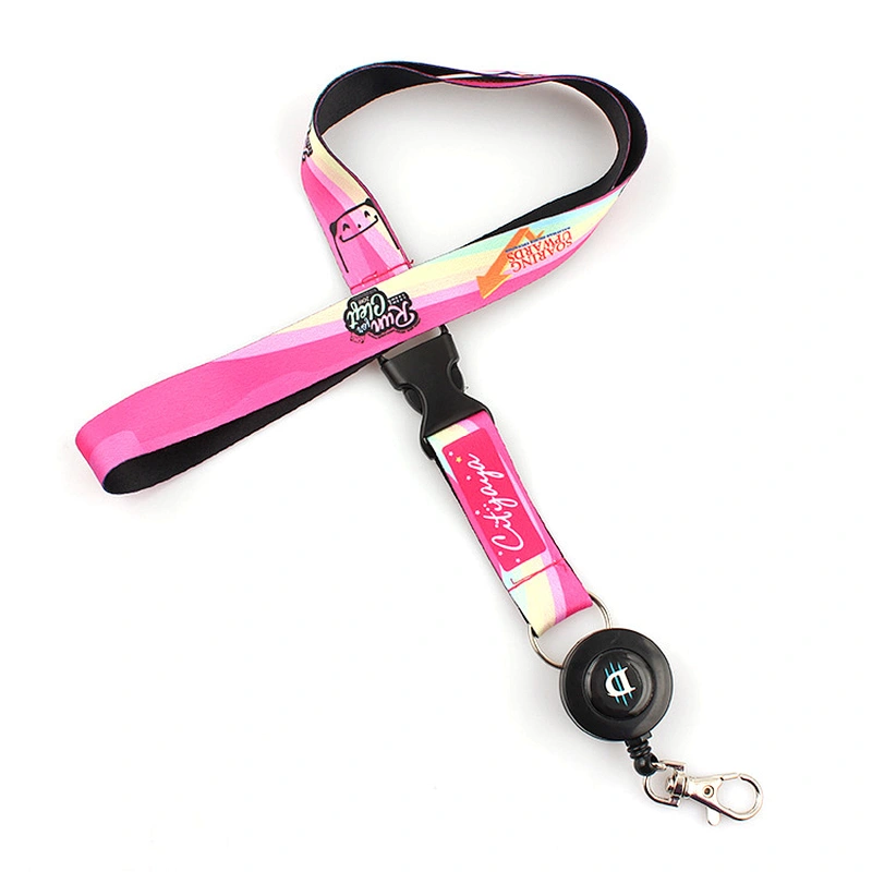 New yoyo badge reel printed lanyard no minimum order
