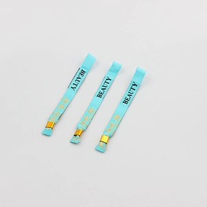 Popular wholesale festival items disposable fabric wristband