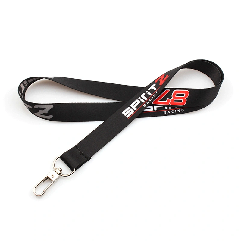 Popular polyester custom lanyard neck strap key chain