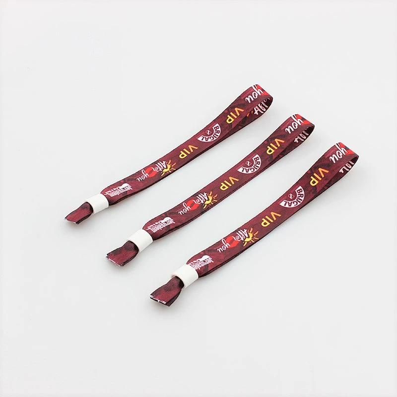 Custom sublimation bracelets one time plastic lock writsbands for party