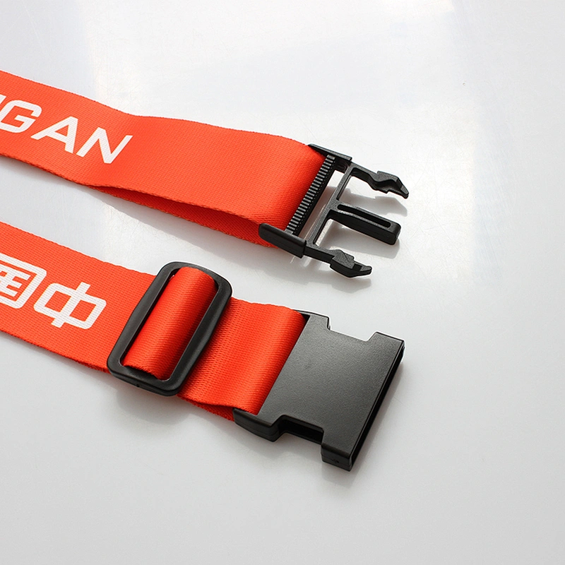 Custom new product polyester adjustable luggage strap belt with your logo