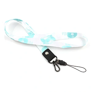Custom wholesale plain nylon lanyard no minimum order