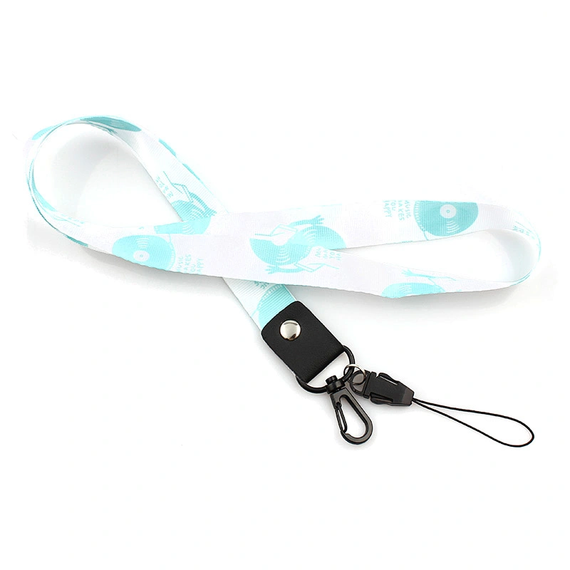 Custom wholesale plain nylon lanyard no minimum order