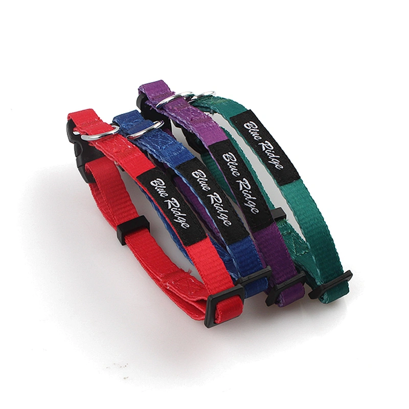 Custom polyester durable safety breakaway buckle cat collar