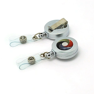 Good quality  plastic retractable badge reel with customized logo