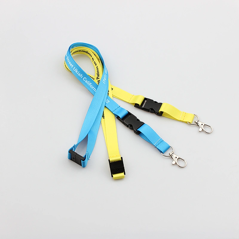 Company usage dye sublimation printing custom lanyards