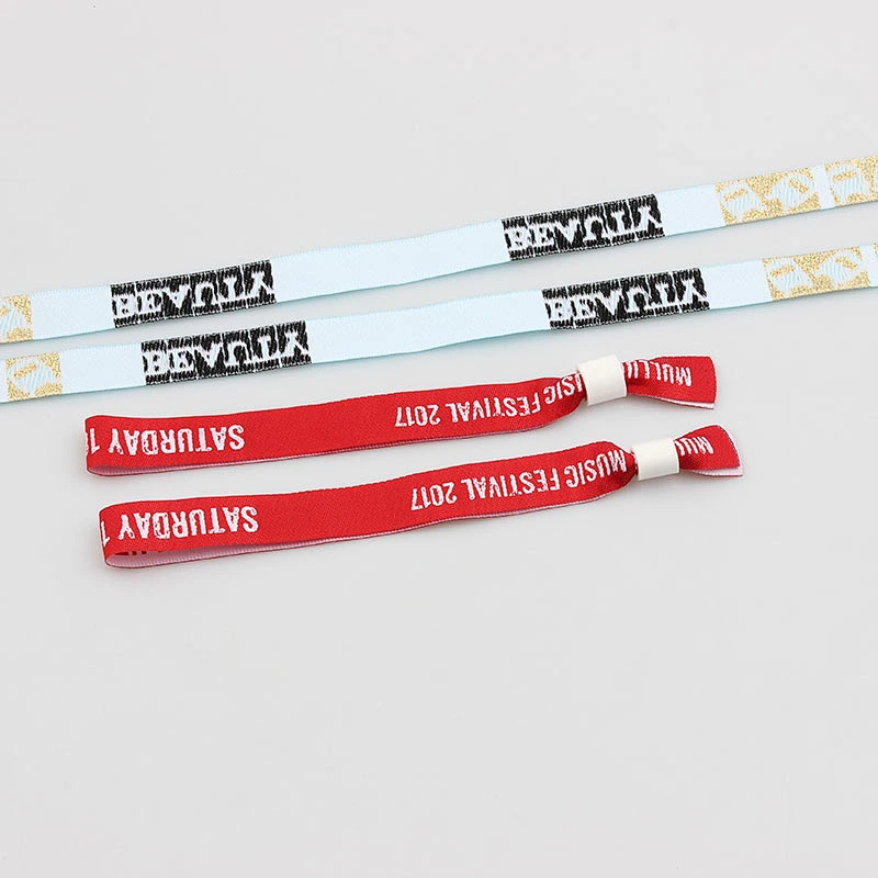 Popular wholesale festival items disposable fabric wristband