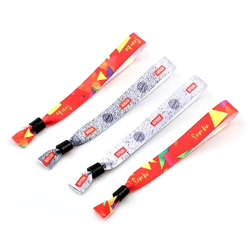 Best price dye sublimation wedding ribbon bracelets with buckle
