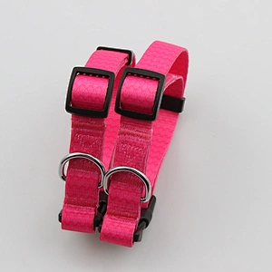 Durable webbing remote shock pink pet collar for dogs