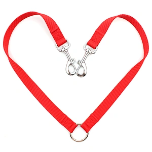 Personalized design fashion polyester dual dog leash