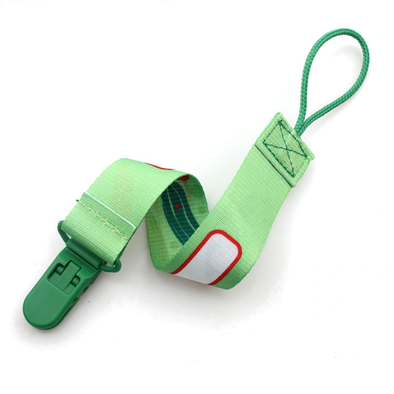 Polyester Funny Dummy Nipple Pacifier Holder Clip For Baby