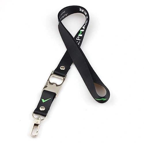 High quality polyester tool safety lanyard with drink bottle opener
