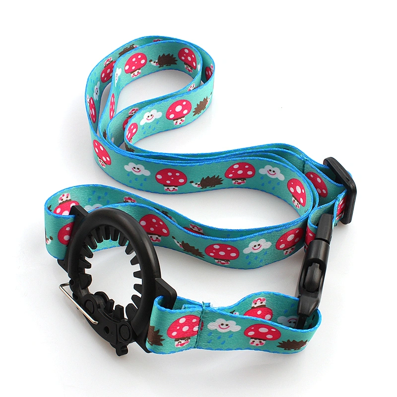 Durable custom logo water bottle holder lanyard strap