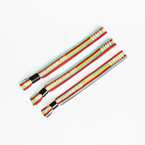 Cheap woven wristband for public event