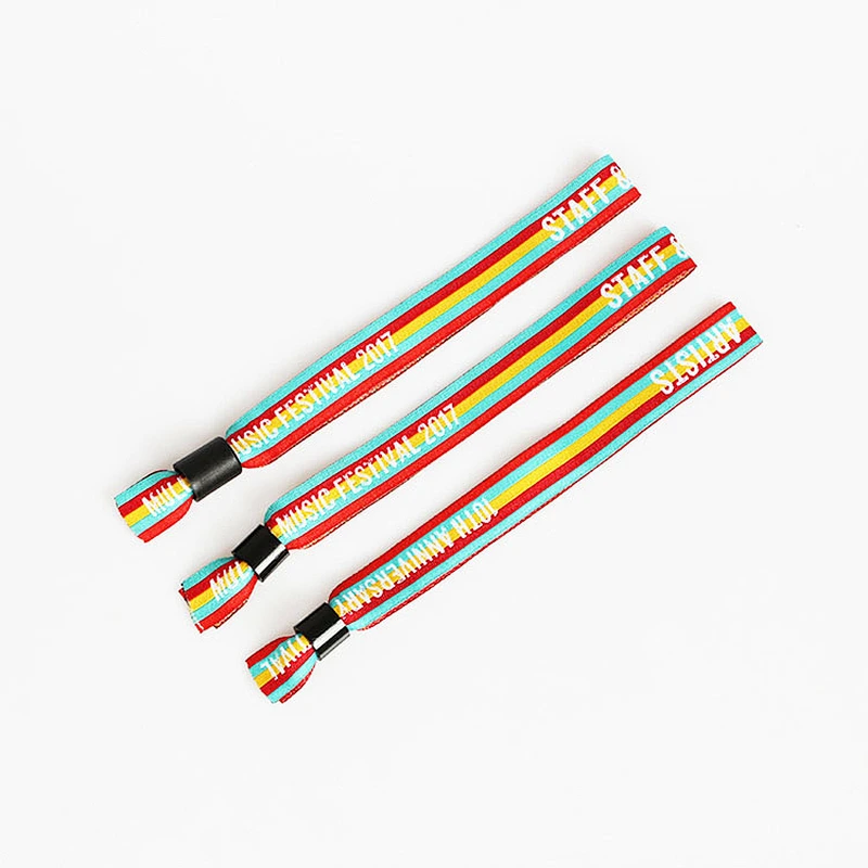Cheap woven wristband for public event